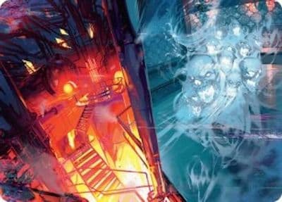 Roaring Furnace Steaming Sauna Art Card Art Series: Duskmourn: House of Horror Magic card