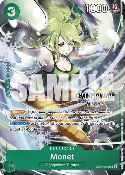 Monet CS 2024 Event Pack Finalist One Piece Promotion Cards One Piece card