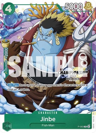 Jinbe CS 2024 Event Pack Finalist One Piece Promotion Cards One Piece card