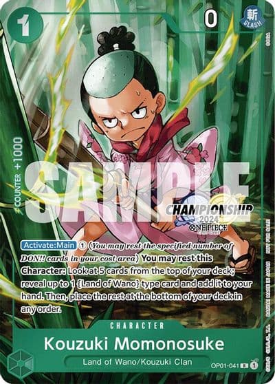Kouzuki Momonosuke CS 2024 Celebration Pack One Piece Promotion Cards One Piece card