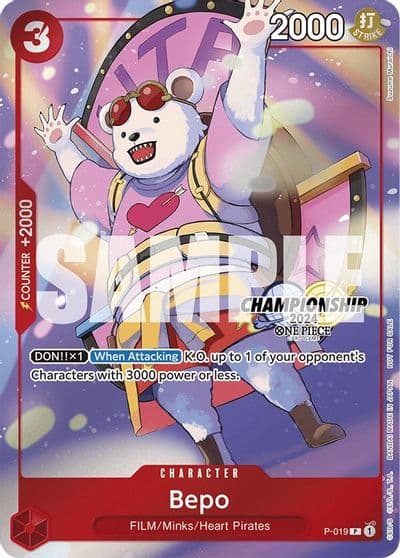 Bepo CS 2024 Celebration Pack One Piece Promotion Cards One Piece card