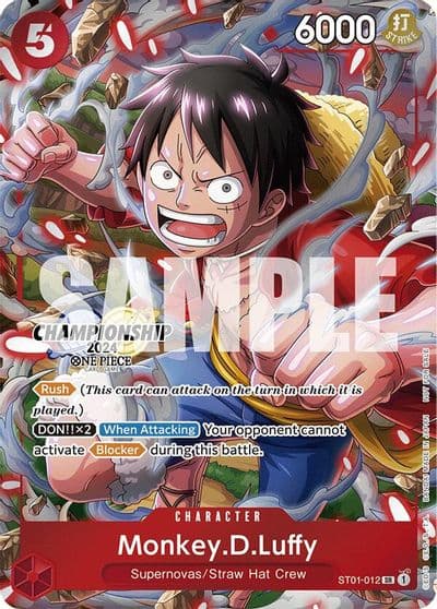 MonkeyDLuffy CS 2024 Celebration Pack One Piece Promotion Cards One Piece card