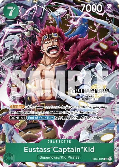 EustassCaptainKid CS 2024 Celebration Pack One Piece Promotion Cards One Piece card