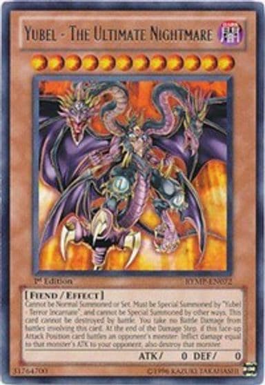 Yubel The Ultimate Nightmare Ra Yellow Mega Pack Yu-Gi-Oh! card