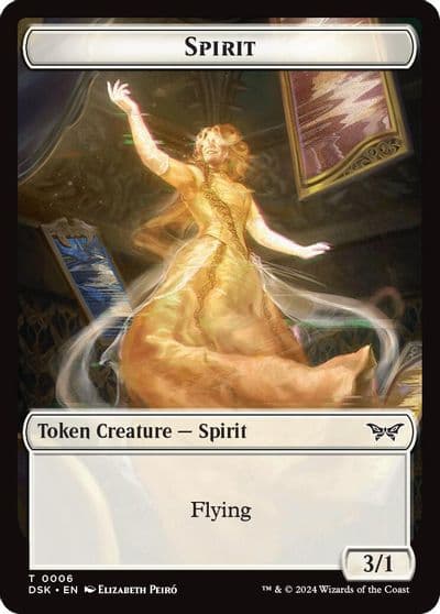 Spirit 0006 Treasure Double Sided Token Duskmourn: House of Horror Magic card