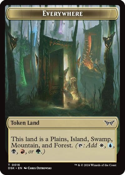 Everywhere Manifest Double Sided Token Duskmourn: House of Horror Magic card