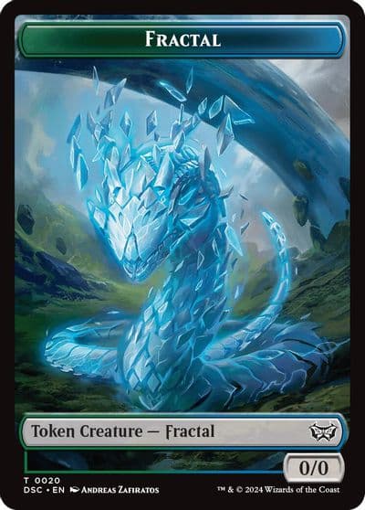 Fractal Scarecrow Double Sided Token Commander: Duskmourn: House of Horror Magic card