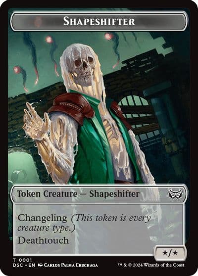 Shapeshifter Insect 0022 Double Sided Token Commander: Duskmourn: House of Horror Magic card