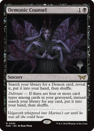 Demonic Counsel Promo Pack: Duskmourn: House of Horror Magic card
