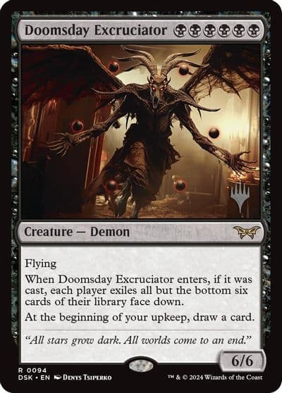 Doomsday Excruciator Promo Pack: Duskmourn: House of Horror Magic card