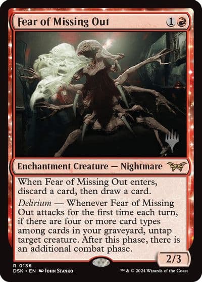 Fear of Missing Out Promo Pack: Duskmourn: House of Horror Magic card