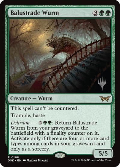 Balustrade Wurm Promo Pack: Duskmourn: House of Horror Magic card