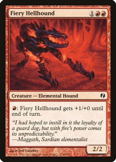 Fiery Hellhound Duel Decks: Venser vs. Koth Magic card