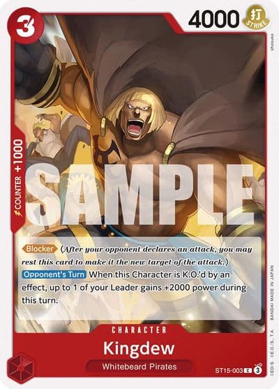 Kingdew Starter Deck 15: RED Edward.Newgate One Piece card
