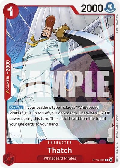 Thatch Starter Deck 15: RED Edward.Newgate One Piece card