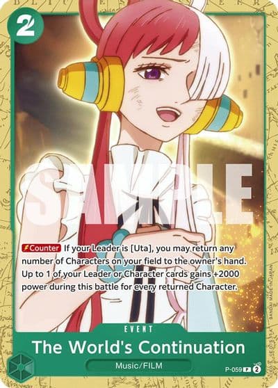The Worlds Continuation Starter Deck 16: GREEN Uta One Piece card