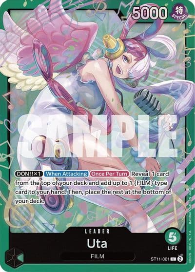 Uta ST11 001 Starter Deck 16: GREEN Uta One Piece card