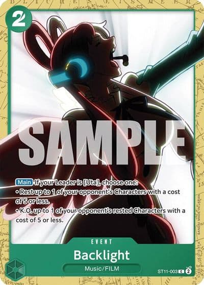Backlight Starter Deck 16: GREEN Uta One Piece card