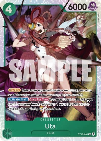 Uta ST16 001 Starter Deck 16: GREEN Uta One Piece card