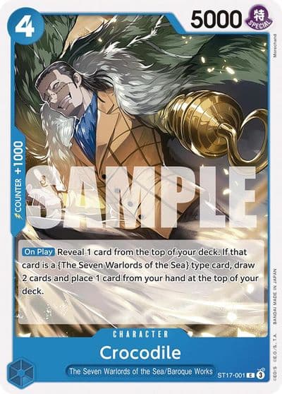Crocodile Starter Deck 17: BLUE Donquixote Doflamingo One Piece card
