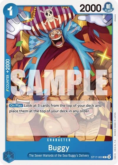 Buggy Starter Deck 17: BLUE Donquixote Doflamingo One Piece card