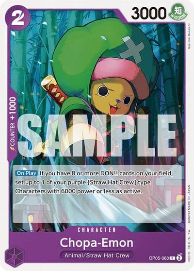 Chopa Emon Starter Deck 18: PURPLE Monkey.D.Luffy One Piece card
