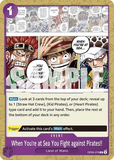 When Youre at Sea You Fight against Pirates Starter Deck 18: PURPLE Monkey.D.Luffy One Piece card