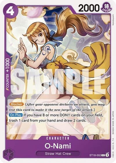 O Nami Starter Deck 18: PURPLE Monkey.D.Luffy One Piece card