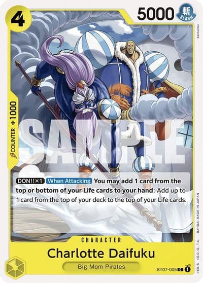 Charlotte Daifuku Starter Deck 20: YELLOW Charlotte Katakuri One Piece card