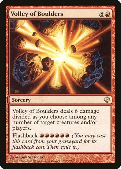 Volley of Boulders Duel Decks: Venser vs. Koth Magic card