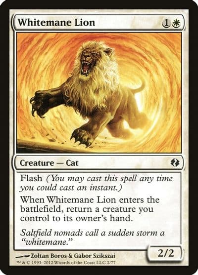 Whitemane Lion Duel Decks: Venser vs. Koth Magic card
