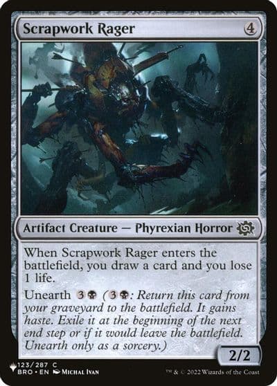 Scrapwork Rager The List Reprints Magic card