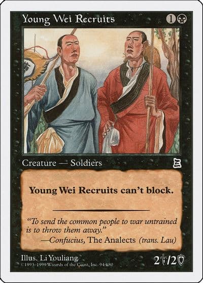 Young Wei Recruits Portal Three Kingdoms Magic card