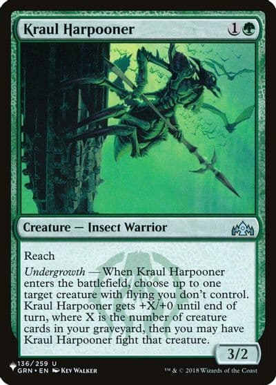 Kraul Harpooner The List Reprints Magic card