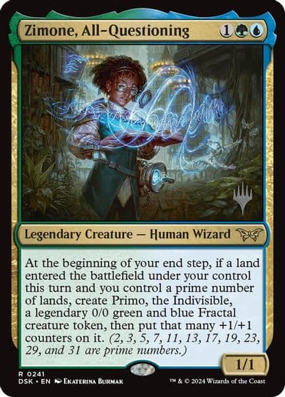 Zimone All Questioning Promo Pack: Duskmourn: House of Horror Magic card