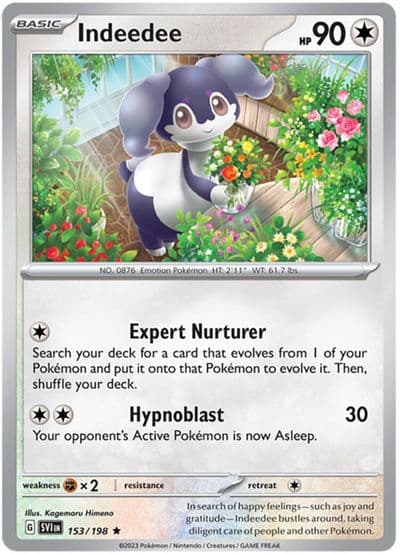 Indeedee Deck Exclusives Pokemon card