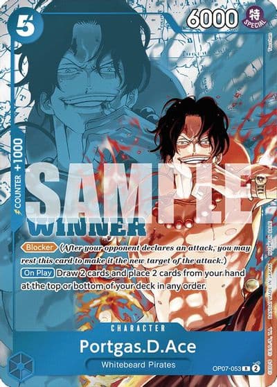 PortgasDAce Winner Pack 2024 Oct Dec One Piece Promotion Cards One Piece card