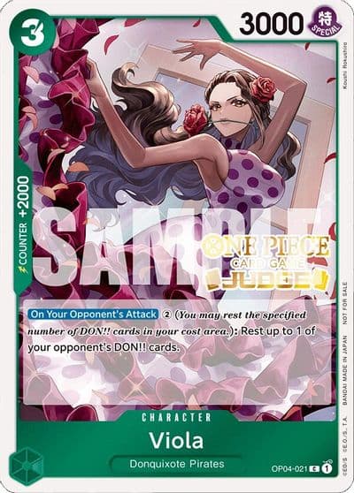 Viola Judge Pack Vol 4 One Piece Promotion Cards One Piece card