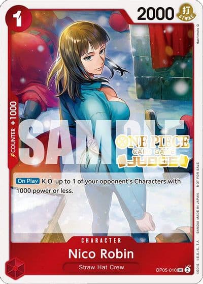 Nico Robin Judge Pack Vol 4 One Piece Promotion Cards One Piece card