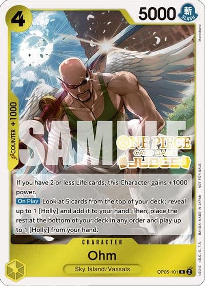 Ohm Judge Pack Vol 4 One Piece Promotion Cards One Piece card