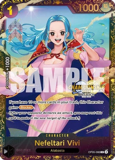 Nefeltari Vivi October Championship 2024 Store Regionals One Piece Promotion Cards One Piece card