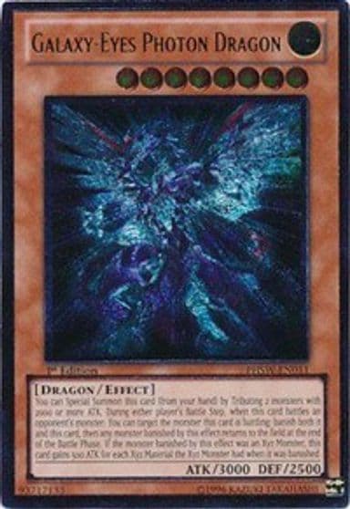 Galaxy Eyes Photon Dragon UTR Photon Shockwave Yu-Gi-Oh! card
