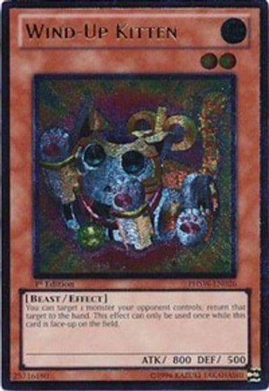 Wind Up Kitten UTR Photon Shockwave Yu-Gi-Oh! card
