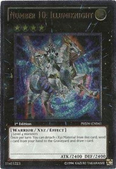 Number 10 Illumiknight UTR Photon Shockwave Yu-Gi-Oh! card