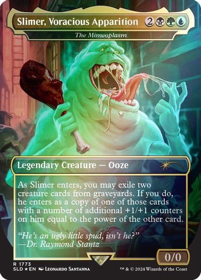 Slimer Voracious Apparition The Mimeoplasm Rainbow Foil Secret Lair Drop Series Magic card