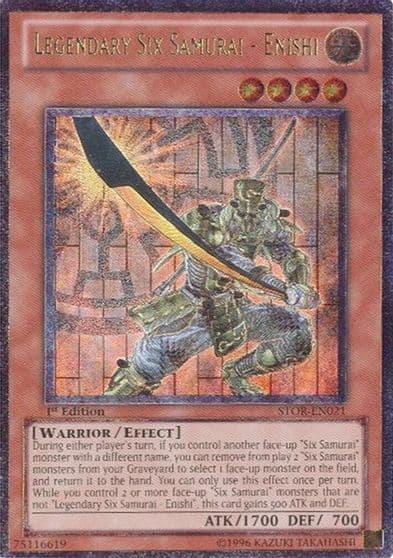 Legendary Six Samurai Enishi UTR Storm of Ragnarok Yu-Gi-Oh! card