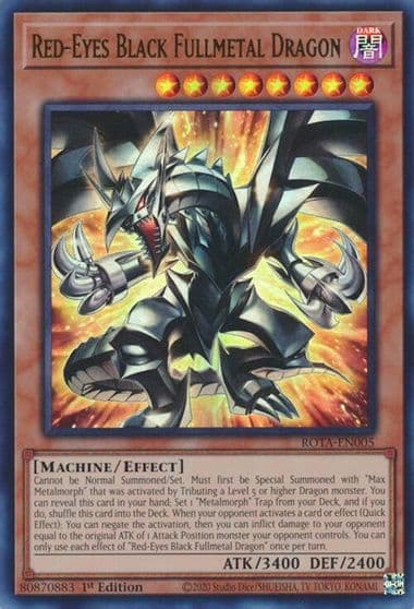 Red Eyes Black Fullmetal Dragon Rage of the Abyss Yu-Gi-Oh! card