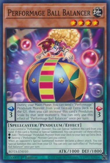 Performage Ball Balancer Rage of the Abyss Yu-Gi-Oh! card