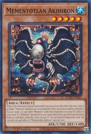 Mementotlan Akihiron Rage of the Abyss Yu-Gi-Oh! card