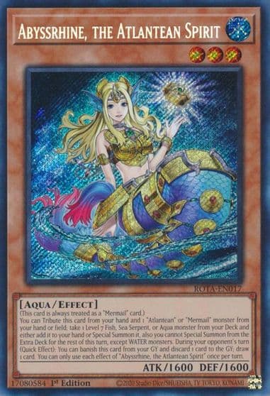 Abyssrhine the Atlantean Spirit Rage of the Abyss Yu-Gi-Oh! card